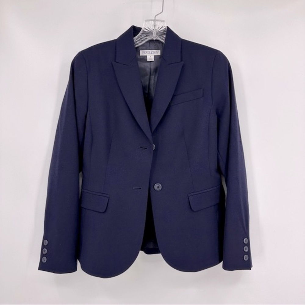 Pendleton Refined Complements Classic Blazer Navy… - image 1